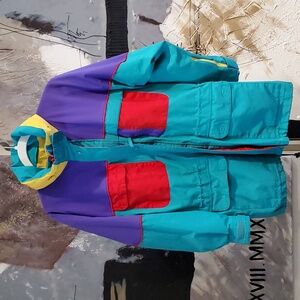Vintage Eddie Bauer Multicolored Ski Jacket Unisex S